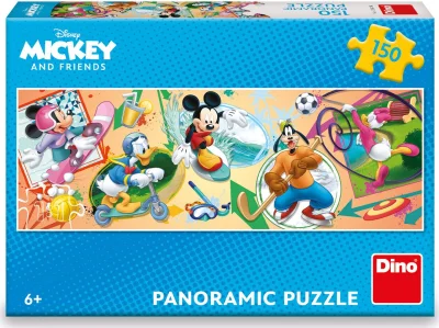 Panoramatické puzzle Mickey a priatelia 150 dielikov