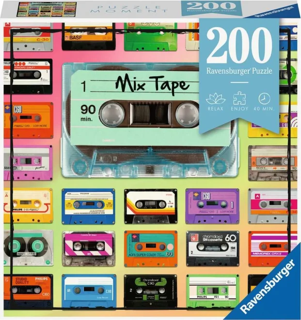 Puzzle Ravensburger 200 dielikov Moment: Audiokazety