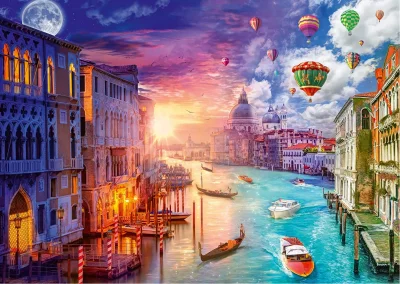 Puzzle Den a noc: Benátky 1000 dílků
