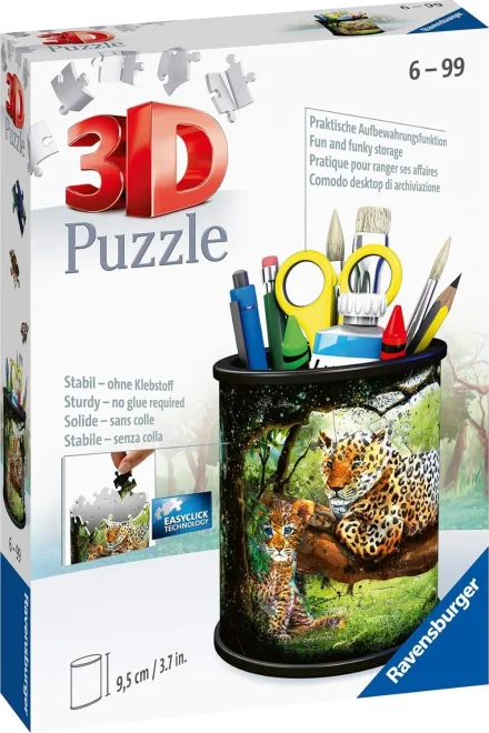 Ravensburger 3D puzzle stojan: Leopardy 57 dielikov