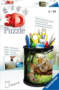 3D puzzle stojan: Leopardy 57 dielikov