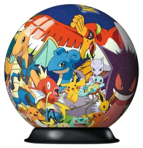 3D Puzzleball Pokémoni 72 dílků