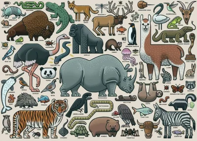 Puzzle Divoká zvířata 1000 dílků