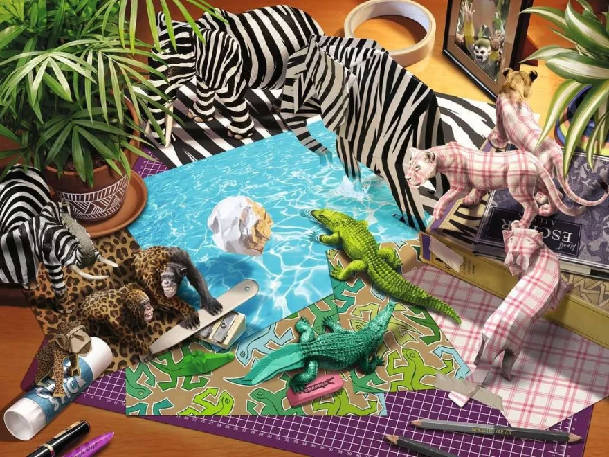 Ravensburger Puzzle Origami zvieratá 1500 dielikov