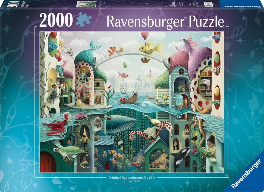 Ravensburger Puzzle Keby ryby mohli chodiť 2000 dielikov