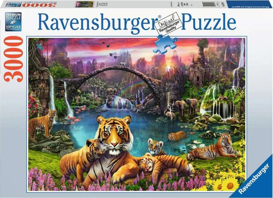 Ravensburger Puzzle Tigre v raji 3000 dielikov