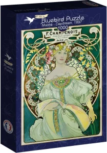 Puzzle Bluebird 1000 dílků A. Mucha - Snění, 1897