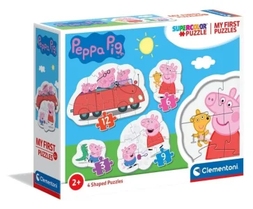 Moje první puzzle Prasátko Peppa 4v1 (3,6,9,12 dílků)