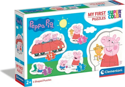 Moje prvé puzzle Prasiatko Peppa 4v1 (3,6,9,12 dielikov)