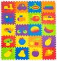 Pěnové puzzle Ovoce a doprava (29x29)