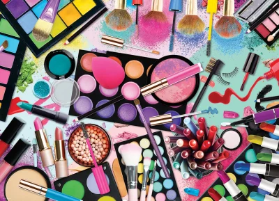 Puzzle Paleta barev: Makeup 1000 dílků