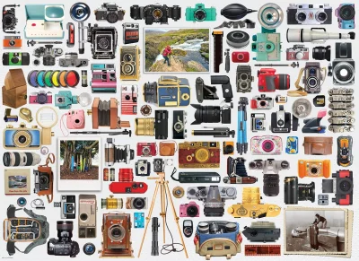 Puzzle Svět fotoaparátů 1000 dílků
