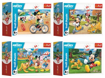 Displej Puzzle Mickey Mouse: Kouzelný den 54 dílků (40 ks)