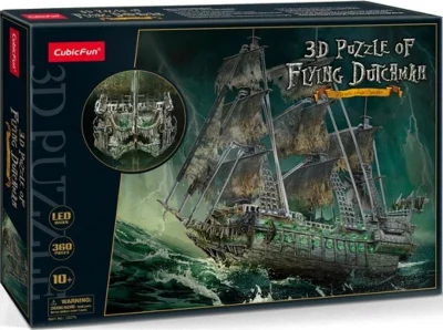 Svítící 3D puzzle Plachetnice Bludný Holanďan 360 dílků