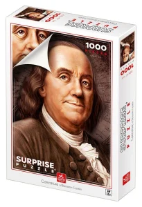 Surprise puzzle Karikatura Benjamina Franklina 1000 dílků