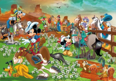 Puzzle Mickey a přátelé MAXI 104 dílků