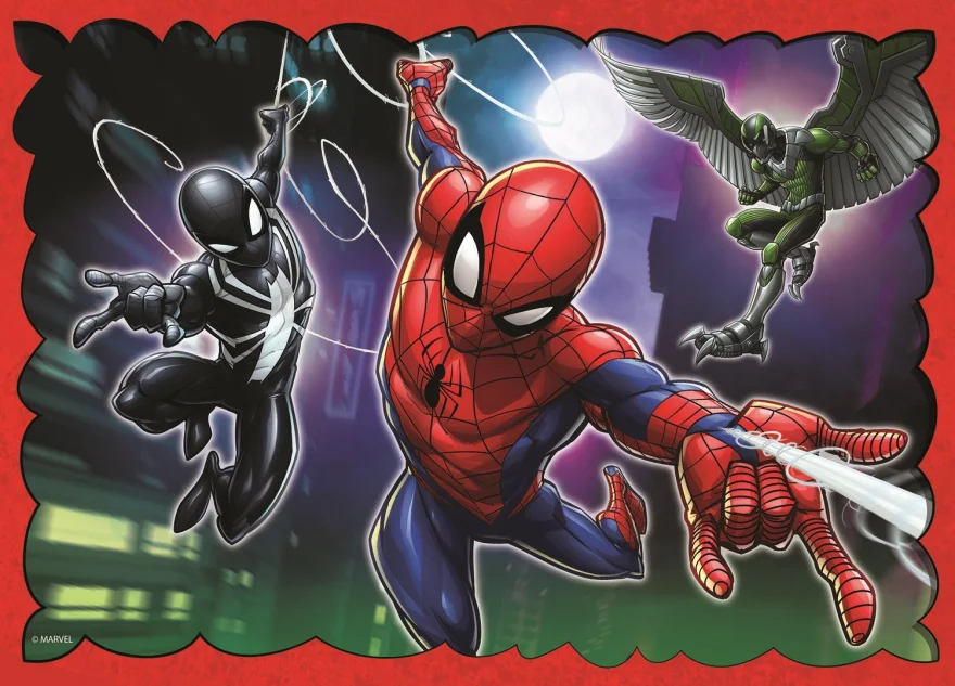 Trefl Puzzle Hrdinský Spiderman 4v1 (35,48,54,70 dielikov)
