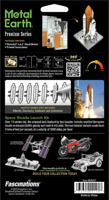 METAL EARTH 3D puzzle Space Shuttle Launch Kit (ICONX)