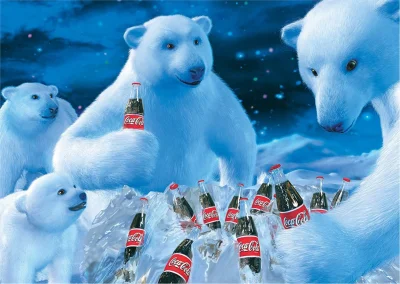 Puzzle Coca Cola Lední medvědi 1000 dílků