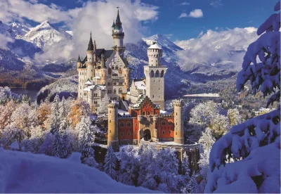 Puzzle Zámek Neuschwanstein 2000 dílků
