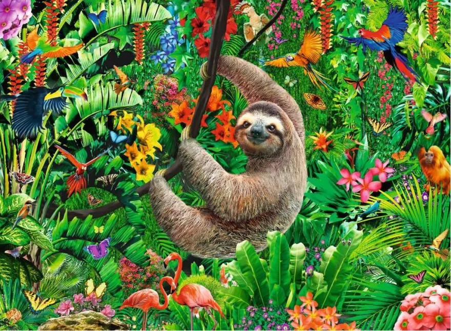 Ravensburger Puzzle Roztomilý leňochod XXL 300 dielikov