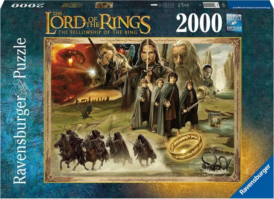 Ravensburger Puzzle Pán prsteňov: Spoločenstvo prsteňa 2000 dielikov