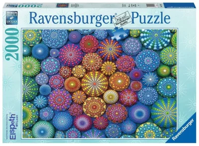 Puzzle Dúhové mandaly 2000 dielikov