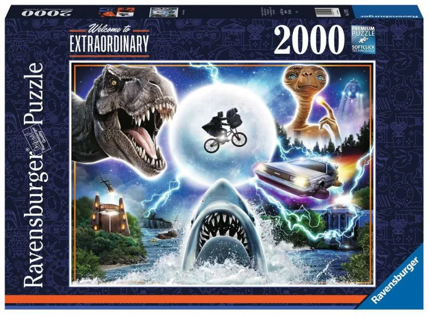 Ravensburger Puzzle Kultové filmy Universal Amblin 2000 dielikov