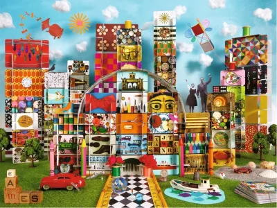 Puzzle Eames: Domeček z karet Fantazie 1500 dílků