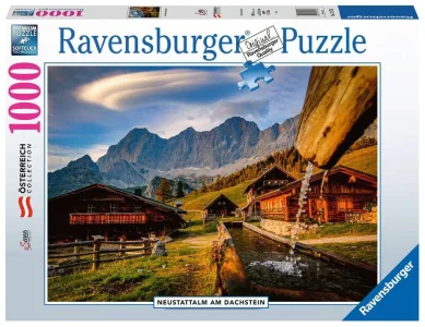 Puzzle Neustattalm am Dachstein, Rakousko 1000 dílků