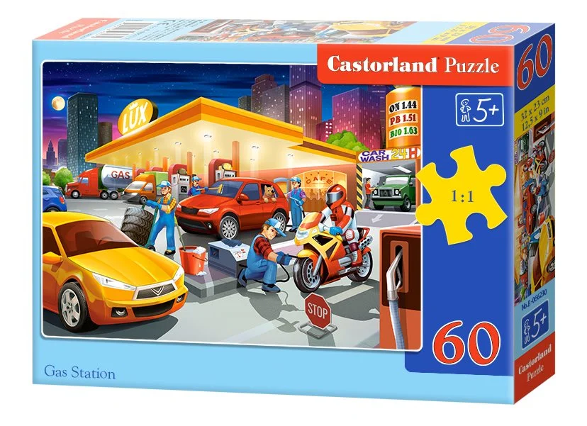 Castorland Puzzle Čerpacia stanica 60 dielikov