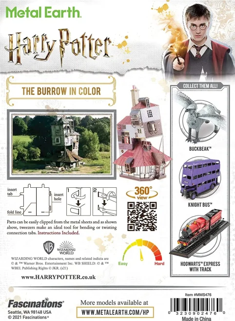 METAL EARTH 3D puzzle Harry Potter: Brloh