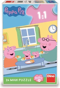 Puzzle Prasátko Peppa: Oběd MAXI 24 dílků