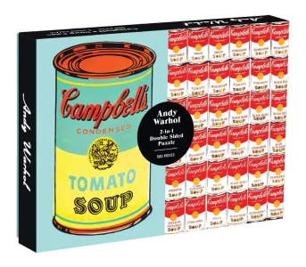 Oboustranné puzzle Andy Warhol Campbell's Soup Cans 500 dílků