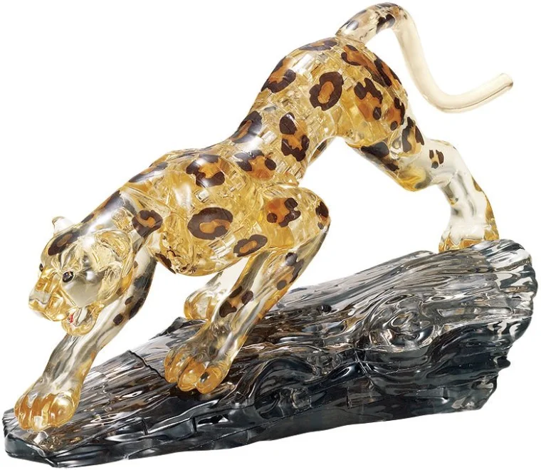 3D Crystal Puzzle  Leopard (svetlý) 39 dielikov