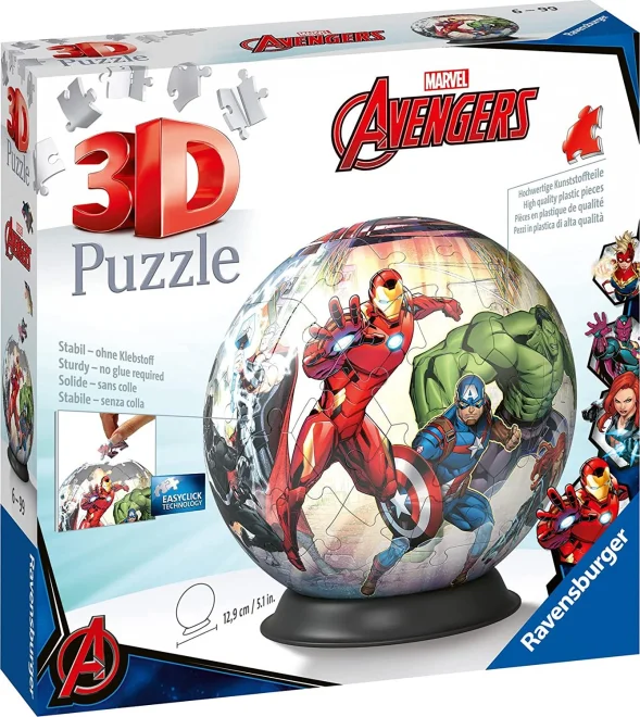 Ravensburger 3D Puzzleball Marvel: Avengers 73 dielikov