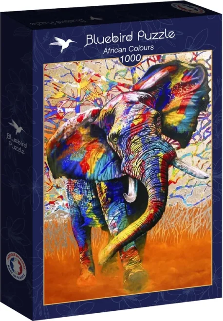 BLUEBIRD Puzzle Africké farby 1000 dielikov