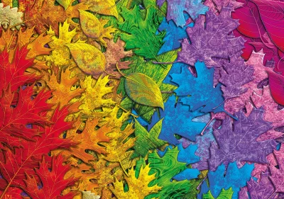 Puzzle Barevné listí 1500 dílků