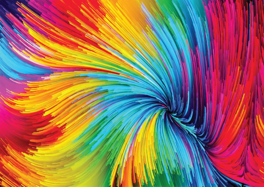 ENJOY Puzzle Farebný vír 1000 dielikov