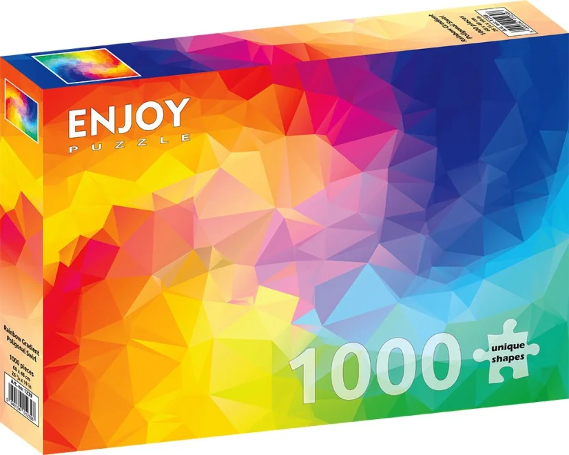 Enjoy Puzzle Gradient polygonálna špirála 1000 dielikov