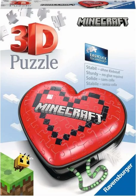 Ravensburger 3D puzzle Srdce Minecraft 54 dielikov