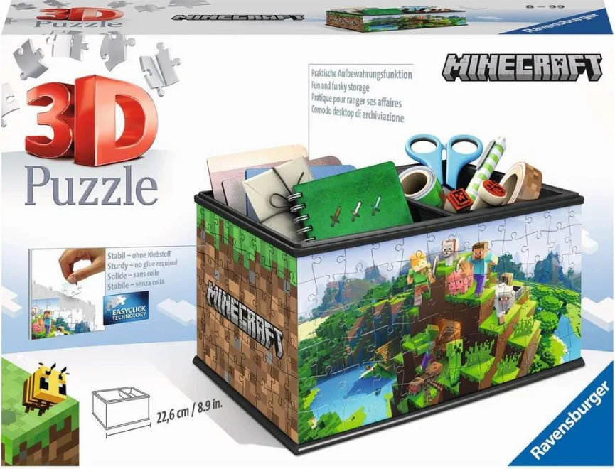 Ravensburger 3D puzzle úložný box: Minecraft 216 dielikov