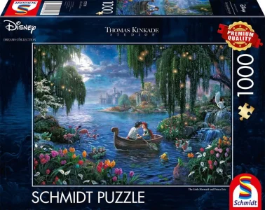 Puzzle Malá mořská víla a Princ Eric 1000 dílků