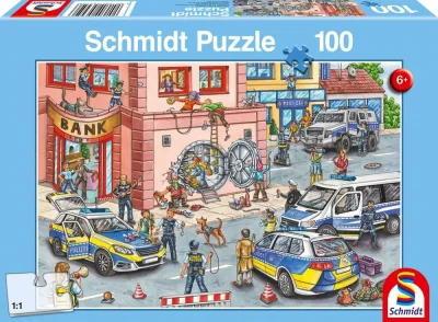 Puzzle Policie v akci 100 dílků 