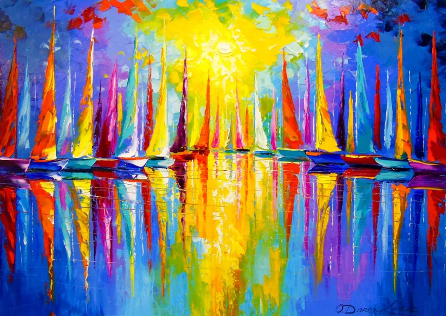 ENJOY Puzzle Dúhové plachetnice 1000 dielikov