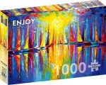 ENJOY Puzzle Dúhové plachetnice 1000 dielikov