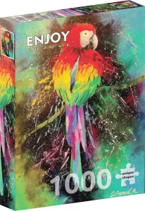 Puzzle Farebný papagáj 1000 dielikov