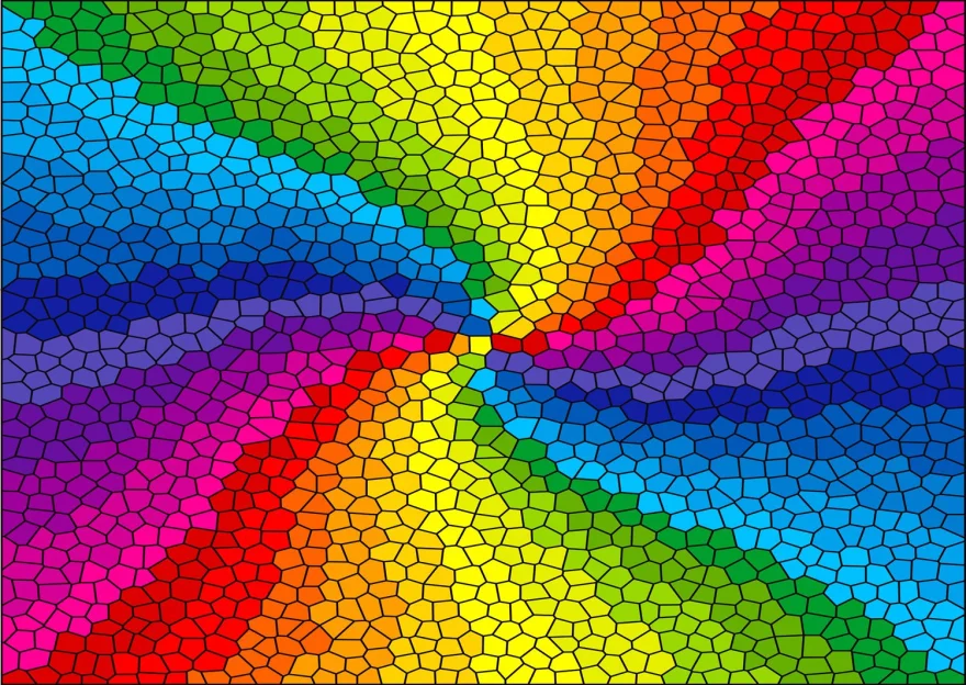 ENJOY Puzzle Vitráž dúhový výbuch 1000 dielikov