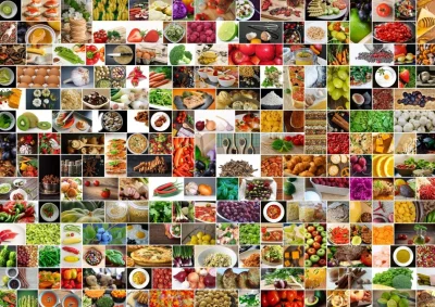 Puzzle Koláž: Kuchyně v barvách 1500 dílků