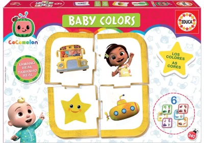 Baby puzzle CoComelon: Poznávej barvy 6x4 dílky